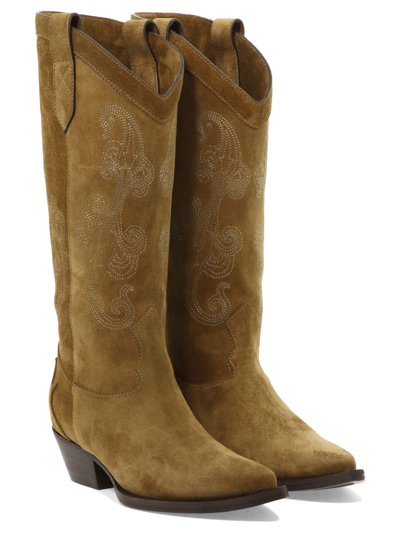 Shop Etro Women's Beige Other Materials Ankle Boots