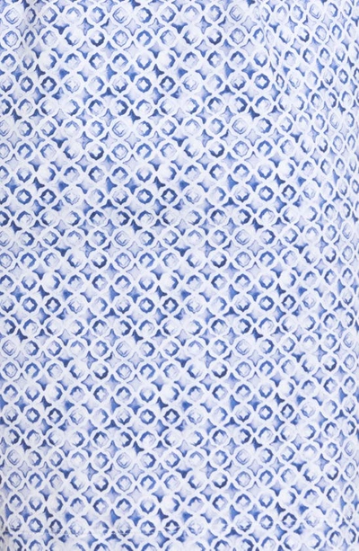 Tommy Bahama Aubrey Tile Print Tunic Dress In Deep Ultramarine