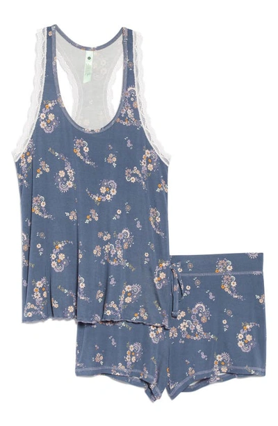 Shop Honeydew Intimates All American Sleep Top & Shorts Set In Night Mist Floral
