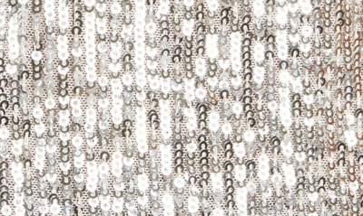 Shop Rotate Birger Christensen Cyndy Sequin Crop Camisole In Silver