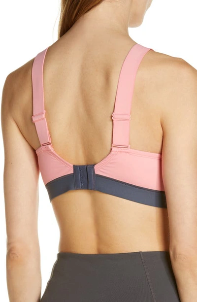 Shop Natori Dynamic Contour Underwire Sports Bra In Conch Shell / Ash Navy