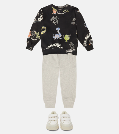 Molo Monti Printed Cotton Sweatshirt In Ace For All
