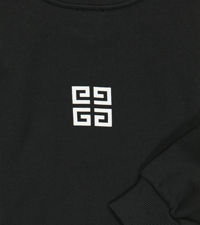 Shop Givenchy Logo Cotton-blend Sweatshirt In Black