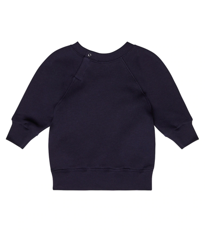 Shop Gucci Baby Printed Cotton Sweatshirt In Dark Night Sky/mc