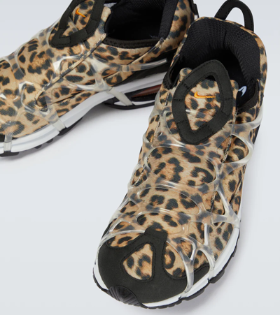 Shop Nike Air Kukini Leopard-print Sneakers In Black/kumquat-multi