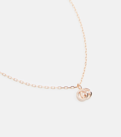 Shop Gucci Gg Running 18kt Rose Gold Necklace In Pink Gold