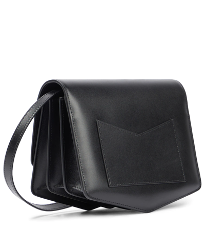 Shop Alaïa Le Papa Large Leather Crossbody Bag In Black