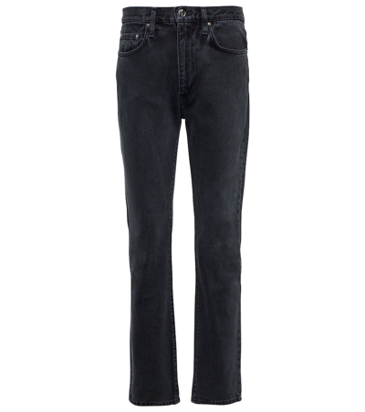 Shop Totême High-rise Straight Jeans In Vintage Black