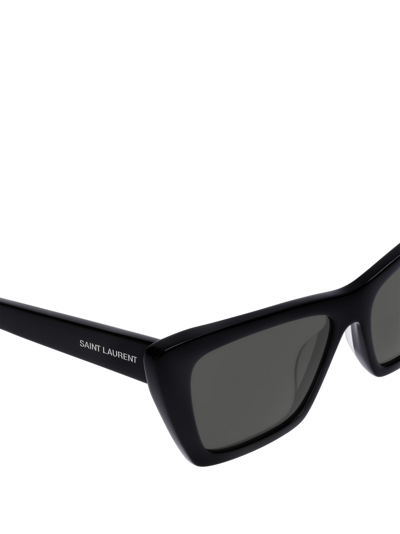 Shop Saint Laurent Sl 276 Black Sunglasses