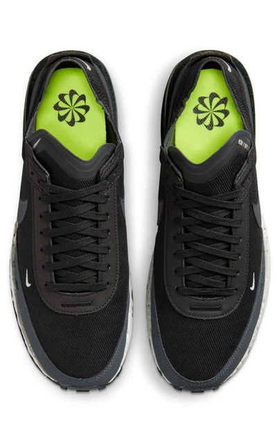 Shop Nike Waffle One Crater Sneaker In Black/ Anthracite/ Grey/ Volt
