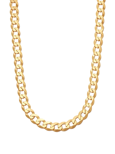Shop Loren Stewart Flat Curb Chain Necklace In Gold