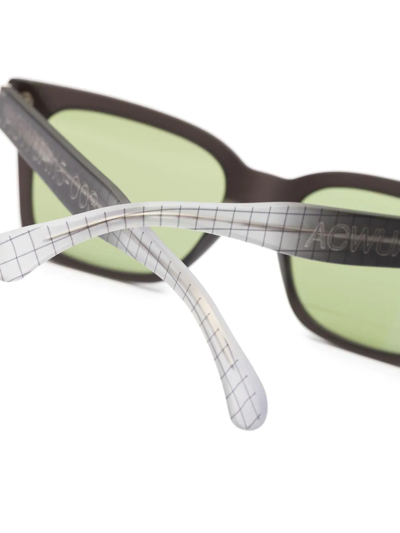 Shop A-cold-wall* X Retrosuperfuture America Square-frame Sunglasses In Schwarz