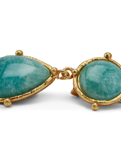 Sylvia Toledano 2 Pierres Dots Clip-on Earrings In Gold