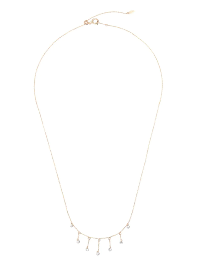 Shop Persée 18kt Yellow Gold Bohème Diamond Drop Necklace