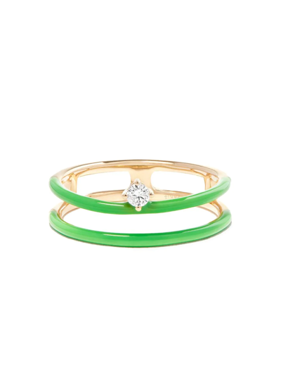 Persée 18k Yellow Gold Zeus Diamond Ring In Gold