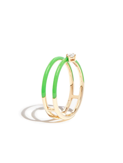 Persée 18k Yellow Gold Zeus Diamond Ring In Gold