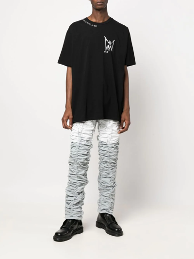 Mjb Marc Jacques Burton Logo-print Short-sleeve T-shirt In Schwarz