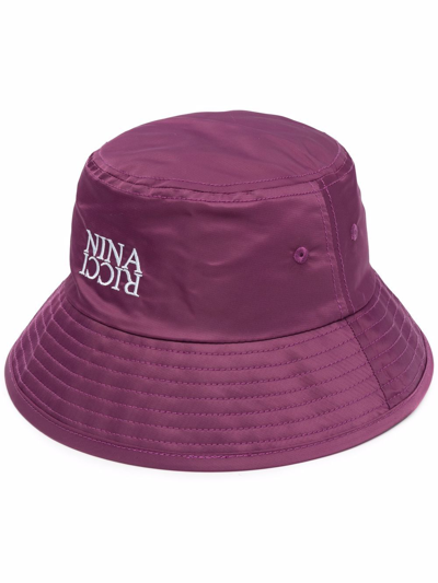 Shop Nina Ricci Water-repellent Bucket Hat In Purple