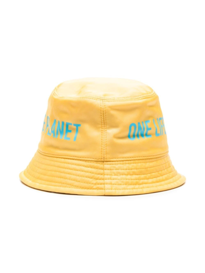 Shop Dsquared2 One Planet Bucket Hat In Gelb