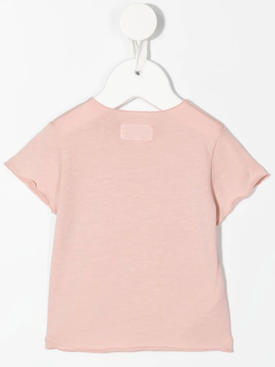 Shop Teddy & Minou Logo-print T-shirt In Rosa