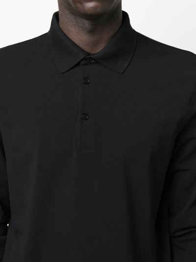 Shop Filippa K M.luke Polo Shirt In Black