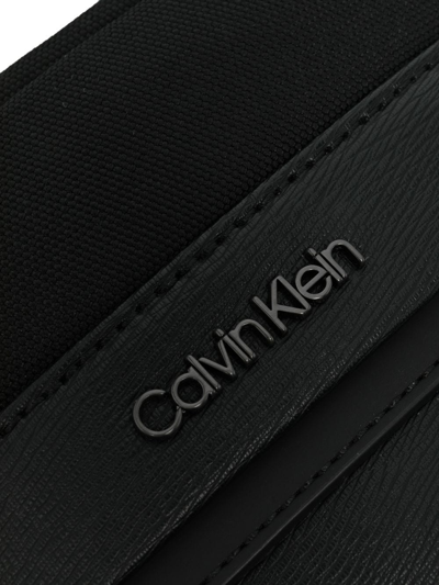 Shop Calvin Klein Textured Messenger Bag In Schwarz