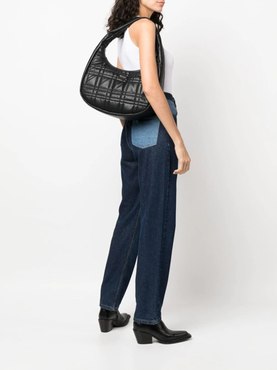 Shop Calvin Klein Touch Quilted Hobo Bag In Schwarz