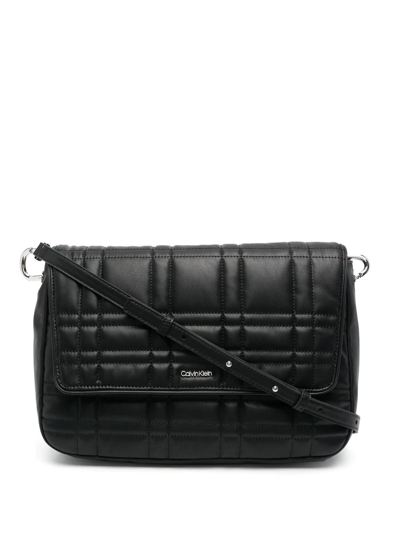 Shop Calvin Klein Ck Touch Quilted Shoulder Bag In Schwarz