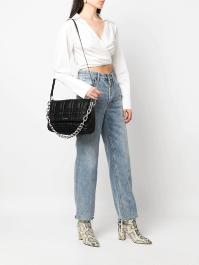 Shop Calvin Klein Ck Touch Quilted Shoulder Bag In Schwarz