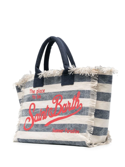 Mc2 Saint Barth Logo-print Tote Bag In Nude