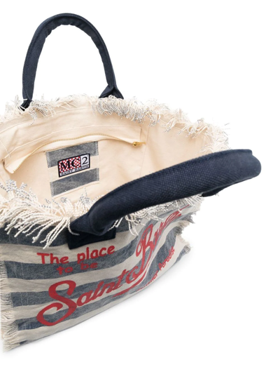 Mc2 Saint Barth Logo-print Tote Bag In Nude