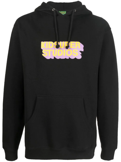 Shop Kidsuper 3d Logo-print Hoodie In Schwarz