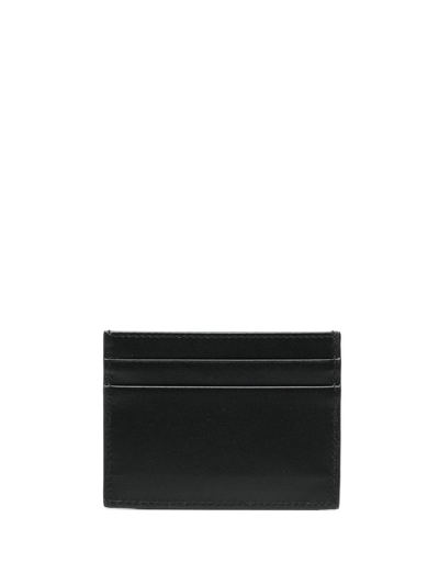 Dolce & Gabbana Logo-plaque Leather Cardholder In Schwarz