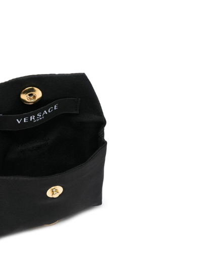 Shop Versace Icon Pet Waste Bag Holder In Black