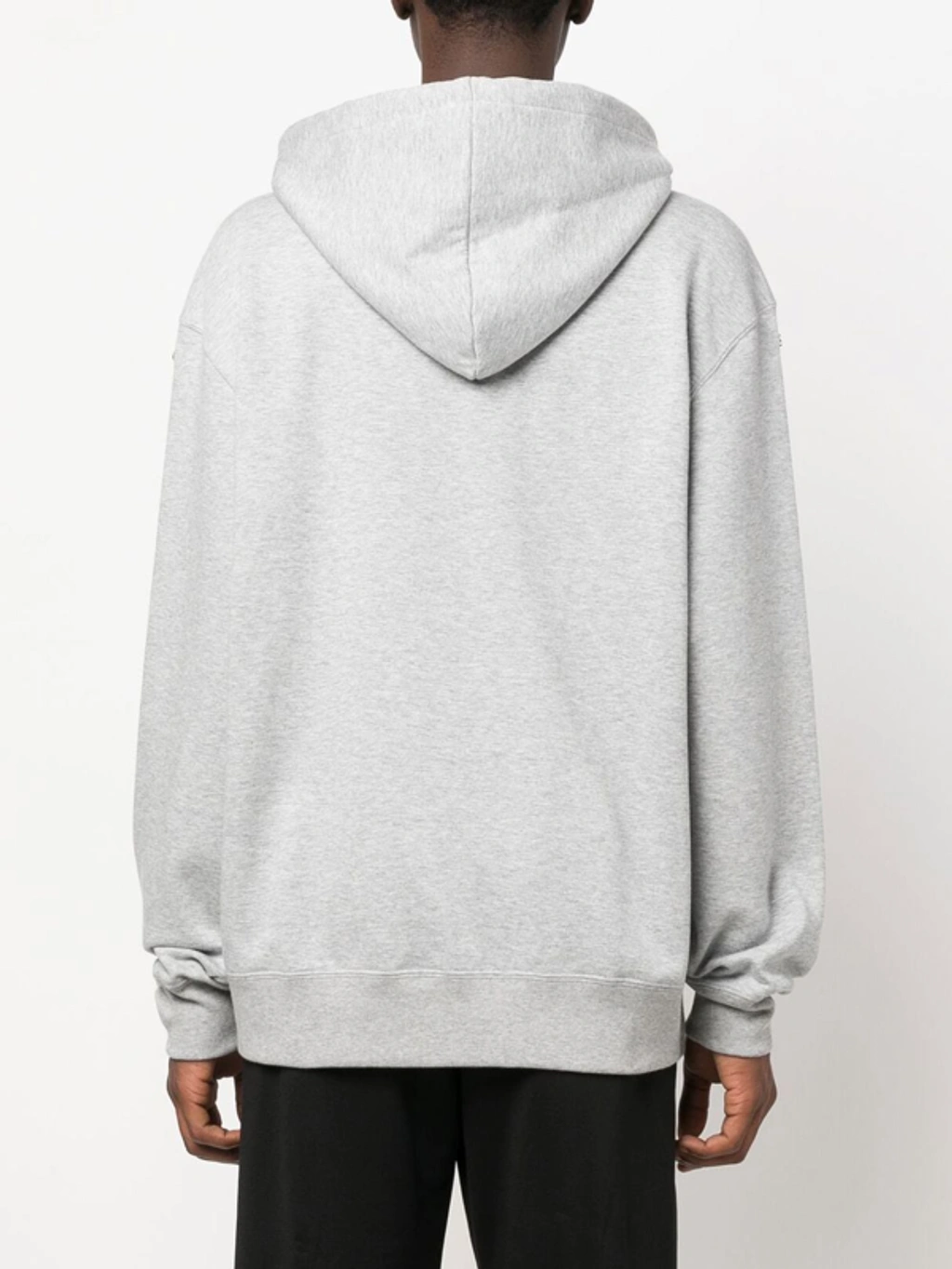 スウェット・トレーナー ETRO COTTON HOODIE WITH PATCHWORK LOGO PRINT Etro Patchwork Logo-print Rib-trimmed Hoodie In Grey | ModeSens