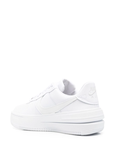 Nike Air Force 1 Shadow Leather Platform Sneakers In White/summit White |  ModeSens