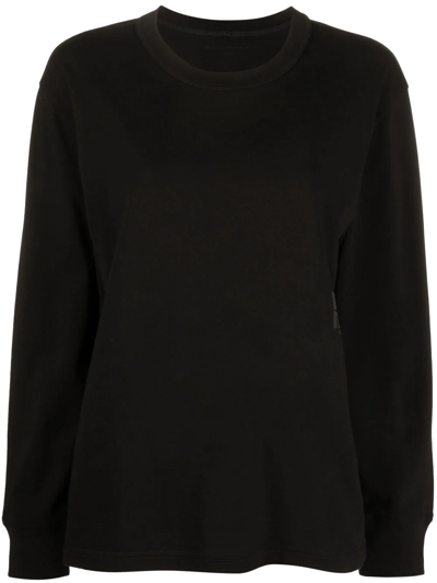 Alexander Wang Logo-patch Sweatshirt In Schwarz