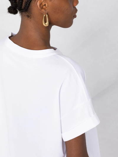Shop Brunello Cucinelli Logo-print Short-sleeve T-shirt In Weiss