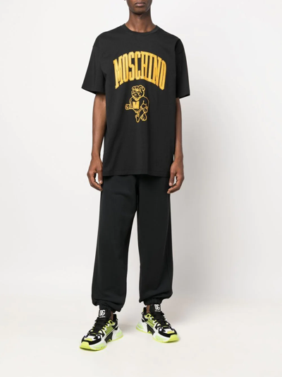 Moschino Trousers Jogging Elastic Waistband Pockets In Schwarz
