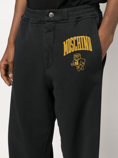 Moschino Trousers Jogging Elastic Waistband Pockets In Schwarz