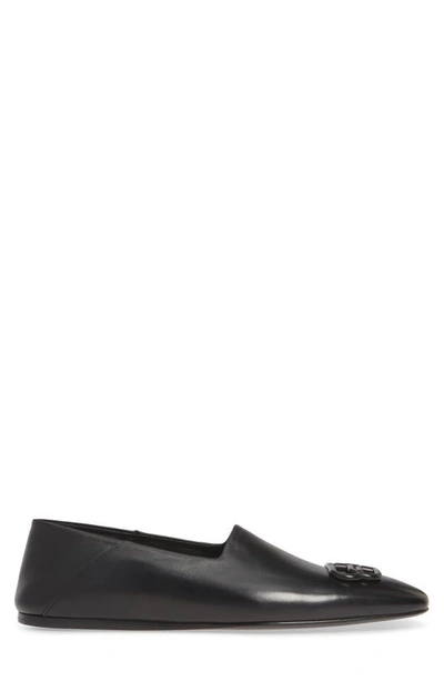 Shop Balenciaga Carrera Loafer In Black / Black