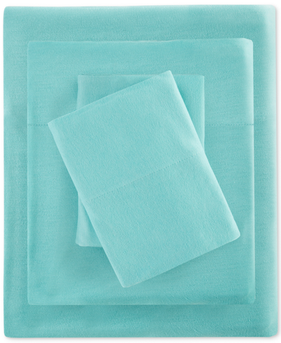 Intelligent Design Jersey-knit Cotton Blend 3-pc. Sheet Set, Twin Xl In Aqua