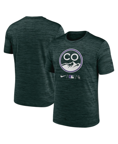Shop Nike Men's  Green Colorado Rockies Authentic Collection 2022 City Connect Velocity Performance T-shir