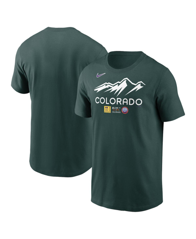 Shop Nike Men's  Green Colorado Rockies City Connect Wordmark T-shirt