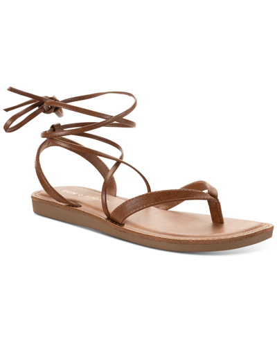 Sun + Stone Maggie Ankle-tie Sandals, Created For Macy's Women's Shoes ...