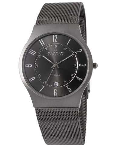 Shop Skagen Watch, Men's Titanium Bracelet 233xlttm
