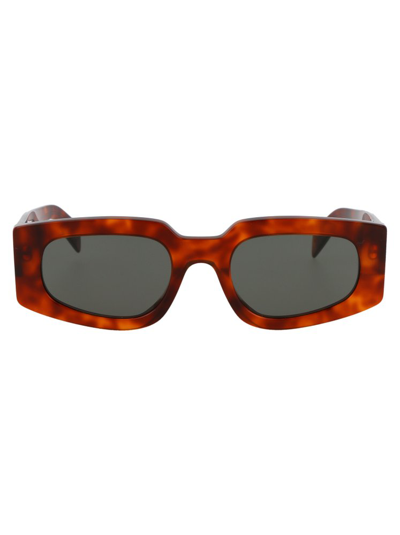 Shop Retrosuperfuture Tetra Square Frame Sunglasses In Brown
