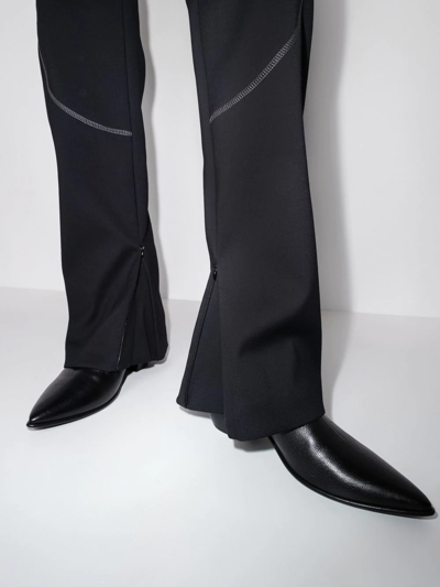 潜水面料拼接长裤