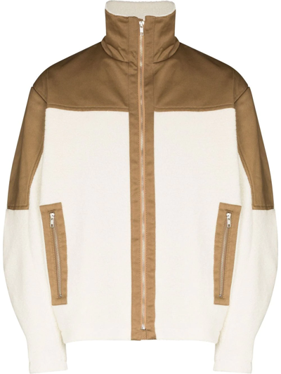 Shop Gmbh Colour-block Bomber Jacket In White