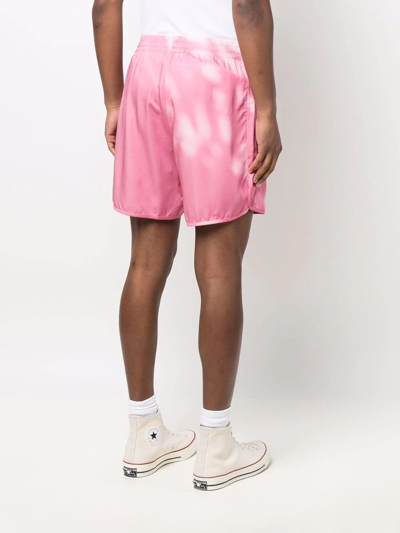 Shop Blue Sky Inn Tie-dye Track Shorts In Pink